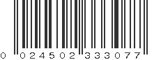 UPC 024502333077