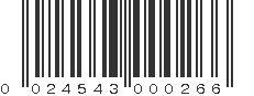 UPC 024543000266