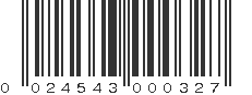 UPC 024543000327