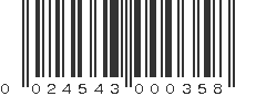 UPC 024543000358