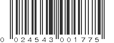 UPC 024543001775