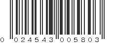 UPC 024543005803