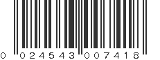 UPC 024543007418