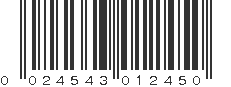 UPC 024543012450