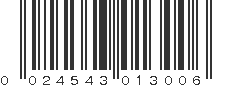 UPC 024543013006