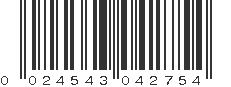 UPC 024543042754