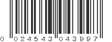 UPC 024543043997