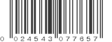 UPC 024543077657