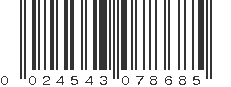 UPC 024543078685