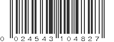 UPC 024543104827