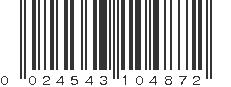 UPC 024543104872