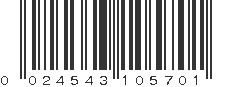 UPC 024543105701