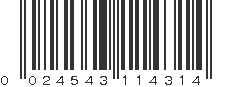 UPC 024543114314