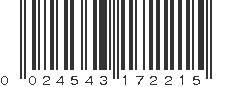 UPC 024543172215