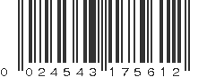 UPC 024543175612