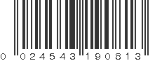 UPC 024543190813