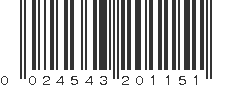 UPC 024543201151