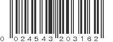 UPC 024543203162