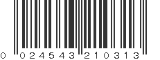 UPC 024543210313