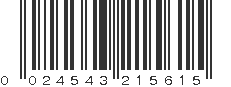 UPC 024543215615