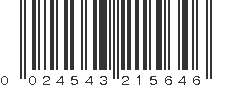 UPC 024543215646