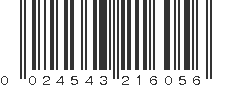 UPC 024543216056