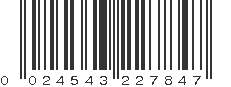 UPC 024543227847