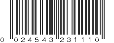 UPC 024543231110