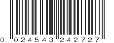 UPC 024543242727