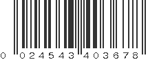 UPC 024543403678