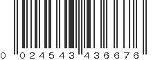 UPC 024543436676