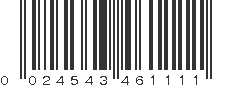 UPC 024543461111