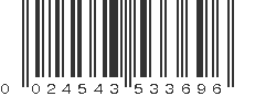 UPC 024543533696