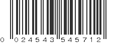 UPC 024543545712