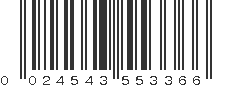 UPC 024543553366