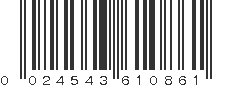 UPC 024543610861