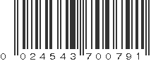 UPC 024543700791