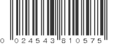 UPC 024543810575