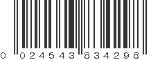 UPC 024543834298