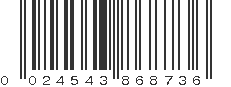 UPC 024543868736