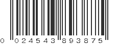 UPC 024543893875