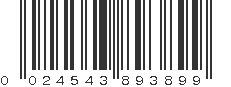 UPC 024543893899