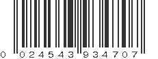 UPC 024543934707