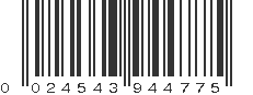 UPC 024543944775