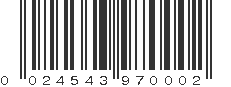 UPC 024543970002