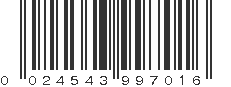 UPC 024543997016