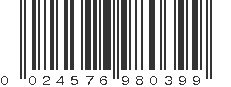 UPC 024576980399