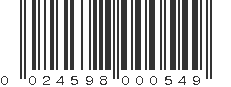 UPC 024598000549