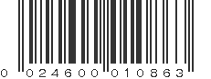 UPC 024600010863