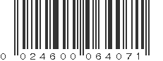 UPC 024600064071